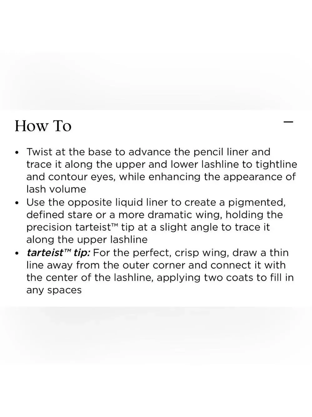 Tarte Double Take Eyeliner in Black - Dual Ended Full Size